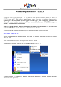 Cliente FTP para Windows FILEZILLA