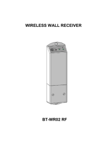 wireless wall receiver bt-wr02 rf