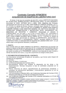 Page 1 - r Contrato Cerrado N°64/2014 ADQUISICION DE EQUPOS