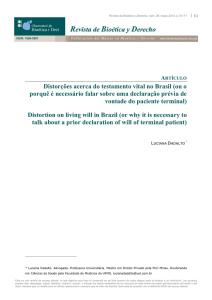 Distorções acerca do testamento vital no Brasil (ou o porquê é