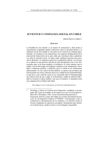 JUVENTUD Y CONFIANZA SOCIAL EN CHILE