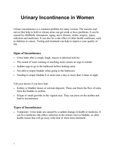 Urinary Incontinence in Women - Spanish