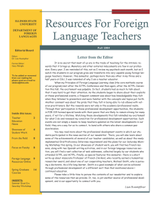Resources For Foreign Language Teachers