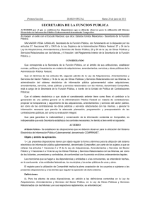 SECRETARIA DE LA FUNCION PUBLICA - CompraNet