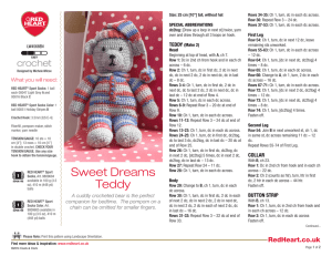 Sweet Dreams Teddy