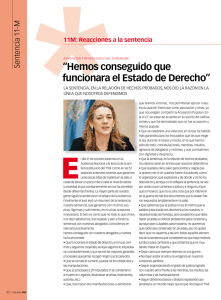 “Hemos conseguido que funcionara el Estado de Derecho”