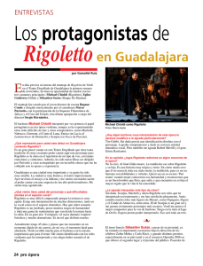 Los protagonistas de Rigoletto en Guadalajara