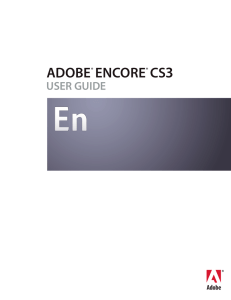 Encore CS3 User Guide