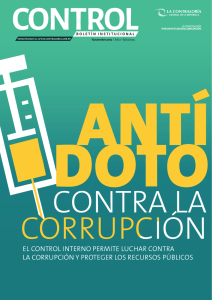 el control interno permite luchar contra la corrupción y