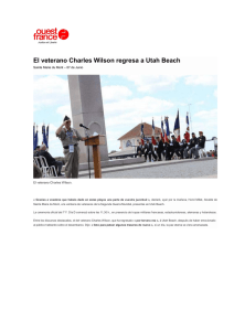 El veterano Charles Wilson regresa a Utah Beach