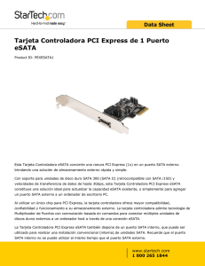 Tarjeta Controladora PCI Express de 1 Puerto