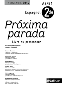 A2/B1 Espagnol - Collection Proxima Parada