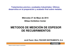 La medición de espesor de recubrimientos en el entorno de