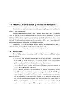 10. ANEXO I. Compilación y ejecución de OperAIT.