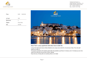 Ibiza Town: Luxury apartment with direct view to Dalt Vila
