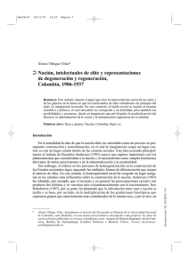 Nación, intelectuales de elite y representaciones de degeneración y