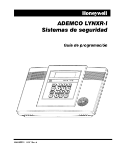 ADEMCO LYNXR-I Sistemas de seguridad Guía de programación
