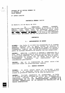 sentencia número 146/10 - Abogados en Negligencias Médicas