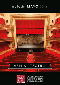boletín·MAYO·2016 - Gran Teatro de Cáceres