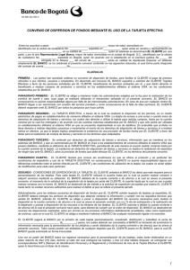 Contrato de Disperción Tarjeta Efectiva