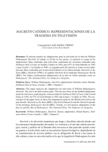 Macbeth catódico. Representaciones de la tragedia en televisión