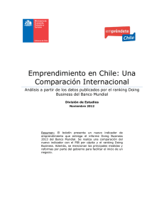 Emprendimiento en Chile: Una Comparación Internacional