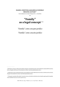 “Family” as a legal concept***