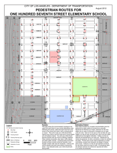 one hundred seventh street elementary school pedestrian routes for
