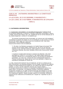curs 01 08 . l`autonomia universitària a la constitució espanyola. la