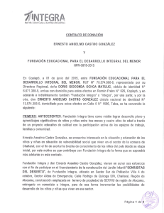 CONTRATO DE DONACIÓN ERNESTO ANSELMO CASTRO