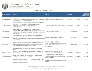 Lista de Contratos 2012 - Transparencia