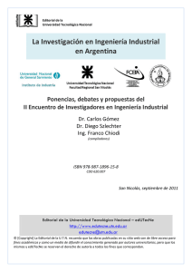La Investigación en Ingeniería Industrial en Argentina