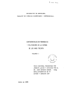 contrarrevolucion monarquica `¡` militarismo en la españa de los