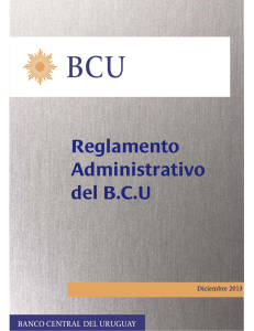 Reglamento Administrativo del BCU