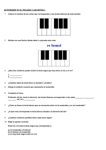 Act. T8. El teclado y las notas 1