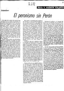 El peronismo sin Perón