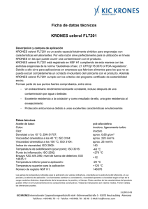 Ficha de datos técnicos KRONES celerol FL7201