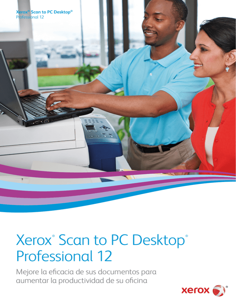 Folleto de Xerox Scan to PC Desktop Gestión de Documentos