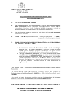CONSULADO GENERAL DE ESPAÑA Santiago de Chile (Sección