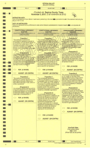 Alp OFFICIAL BALLOT e - Bastrop County Elections