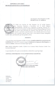 Decreto Alcaldicio Proclamación Alcalde