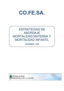 Abordaje mortalidad materna e infantil
