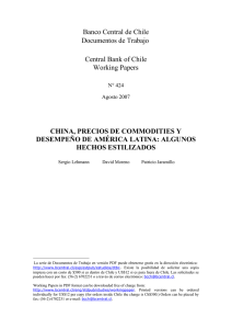 china, precios de commodities y desempeño de américa latina