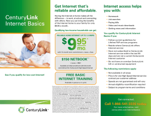 CenturyLink Internet Basics