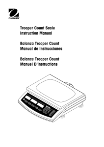 Trooper Count Scale Instruction Manual Balanza Trooper