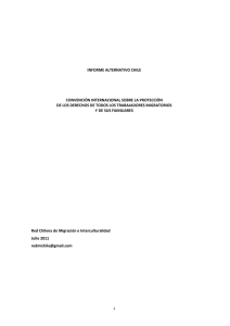 Informe Alternativo RedMI - Comisión Económica para América