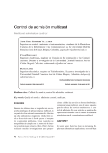 Control de admisión multicast