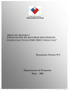 Documento Técnico AMERB N°3. Consideraciones Técnicas para la