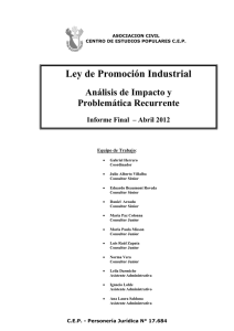 Ley de Promoción Industrial