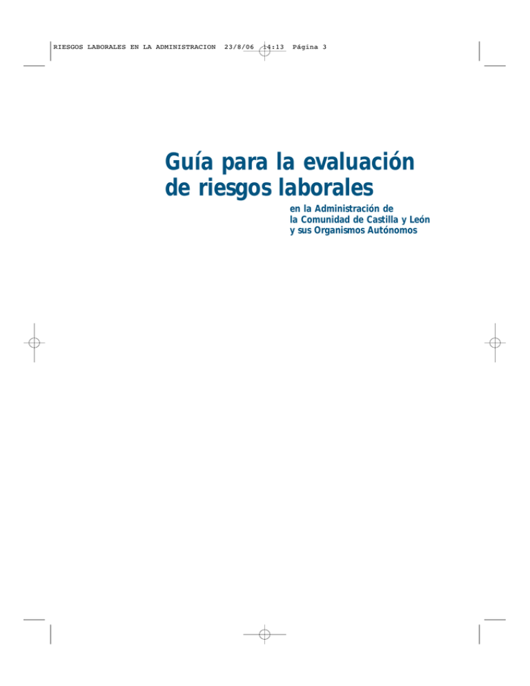 Guía Para La Evaluación De Riesgos Laborales